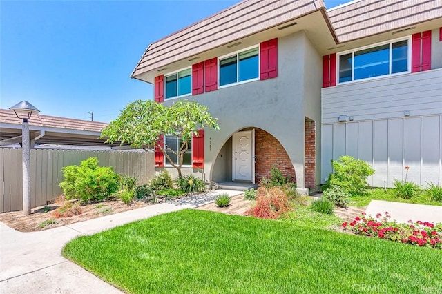 4785 Larwin Ave, Cypress, CA 90630 - view of front facade featuring stucco siding and mansard roof