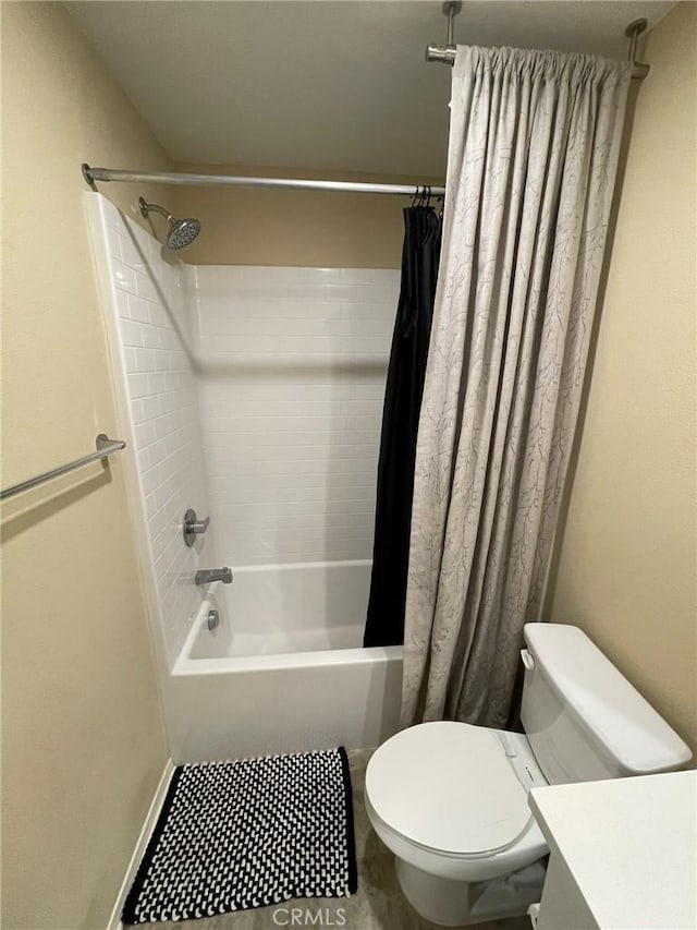 873 S Pine Ave, Rialto, CA 92376 - full bathroom with shower / tub combo with curtain and vanity