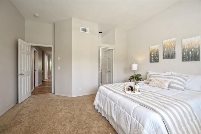 534 Misty View Way, Nipomo, CA 93444 - bedroom with carpet floors and high vaulted ceiling