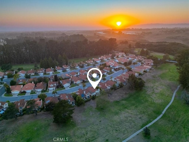 534 Misty View Way, Nipomo, CA 93444 - aerial view at dusk of a residential view and a view of trees
