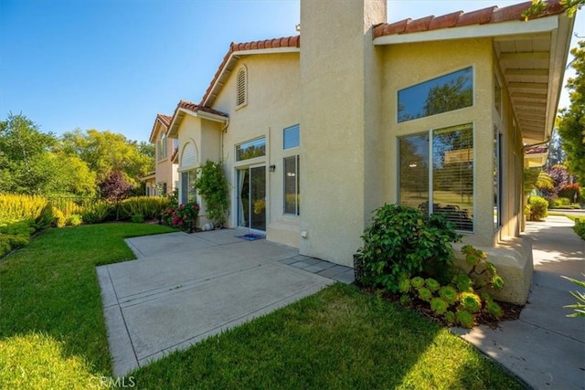 534 Misty View Way, Nipomo, CA 93444 - rear view of property with a tiled roof, a patio area, stucco siding, and a yard