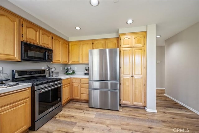 534 Misty View Way, Nipomo, CA 93444 - kitchen with appliances with stainless steel finishes, recessed lighting, light wood finished floors, and light countertops