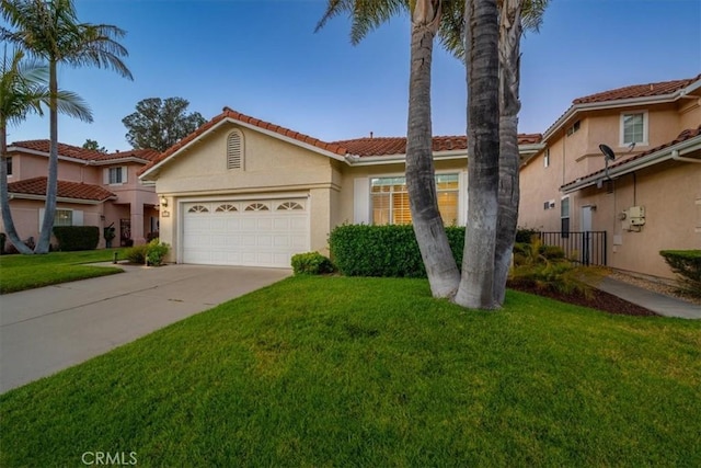 534 Misty View Way, Nipomo, CA 93444 - mediterranean / spanish house featuring a garage, concrete driveway, stucco siding, and a tile roof