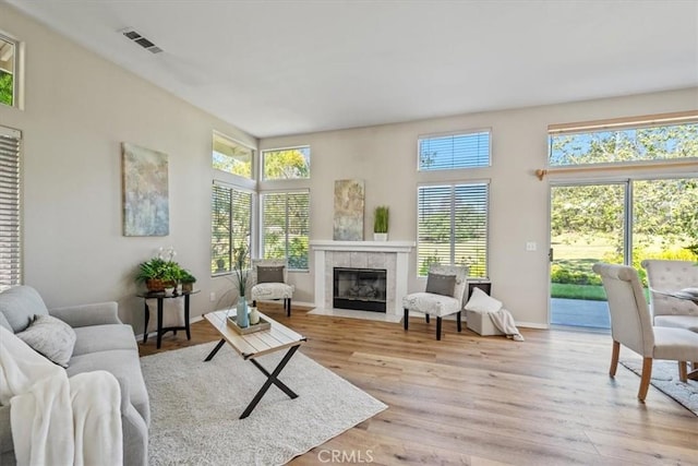 534 Misty View Way, Nipomo, CA 93444 - living room with a tile fireplace and light wood finished floors