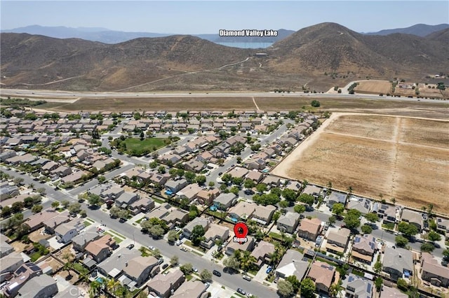 4735 Cassiope Ct, Hemet, CA 92545 - aerial view of property's location with a mountain backdrop