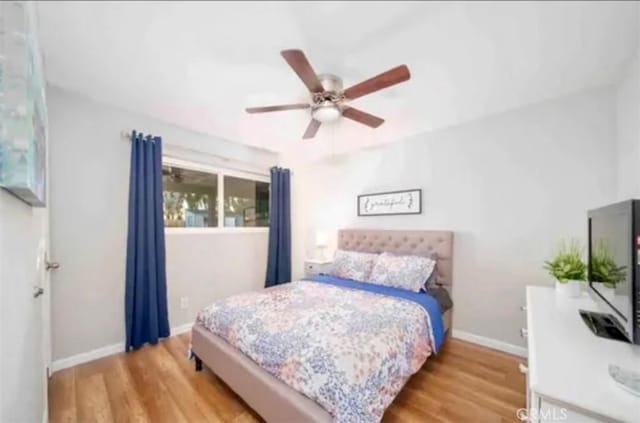4213 Lonnie St, Oceanside, CA 92056 - bedroom featuring wood finished floors and ceiling fan