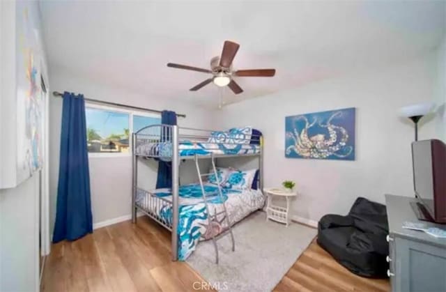 4213 Lonnie St, Oceanside, CA 92056 - bedroom featuring wood finished floors and a ceiling fan
