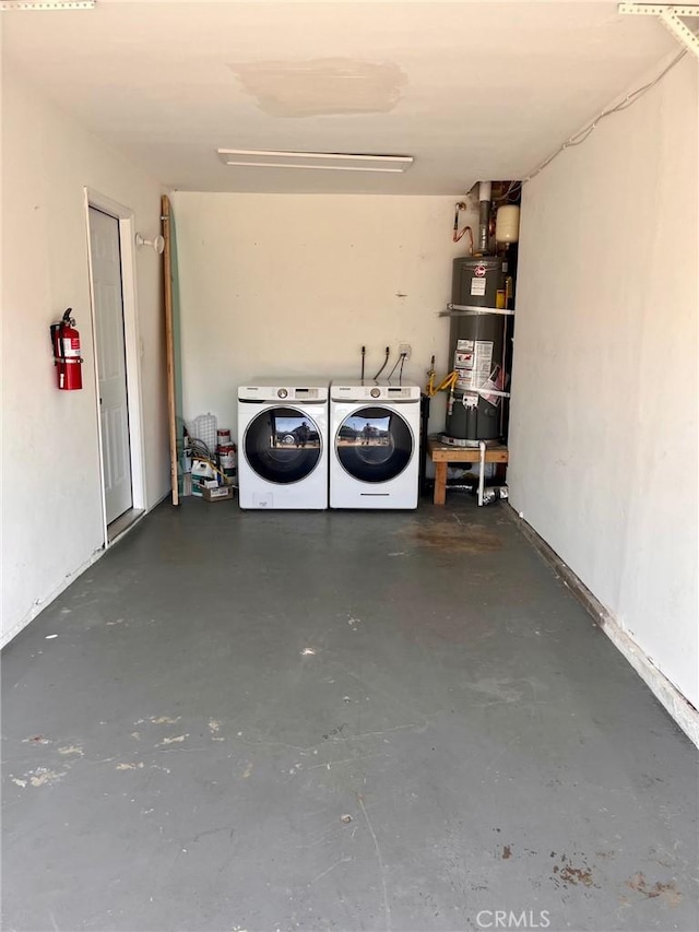 4213 Lonnie St, Oceanside, CA 92056 - garage with washer and clothes dryer and strapped water heater