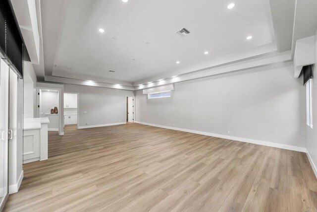 6082 Highland Ave, Yorba Linda, CA 92886 - below grade area with light wood-style floors and recessed lighting