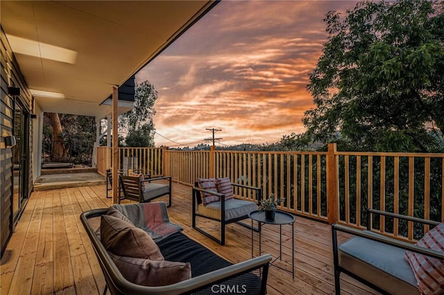 2221 Lafler Rd, Los Angeles, CA 90032 - wooden deck featuring outdoor lounge area