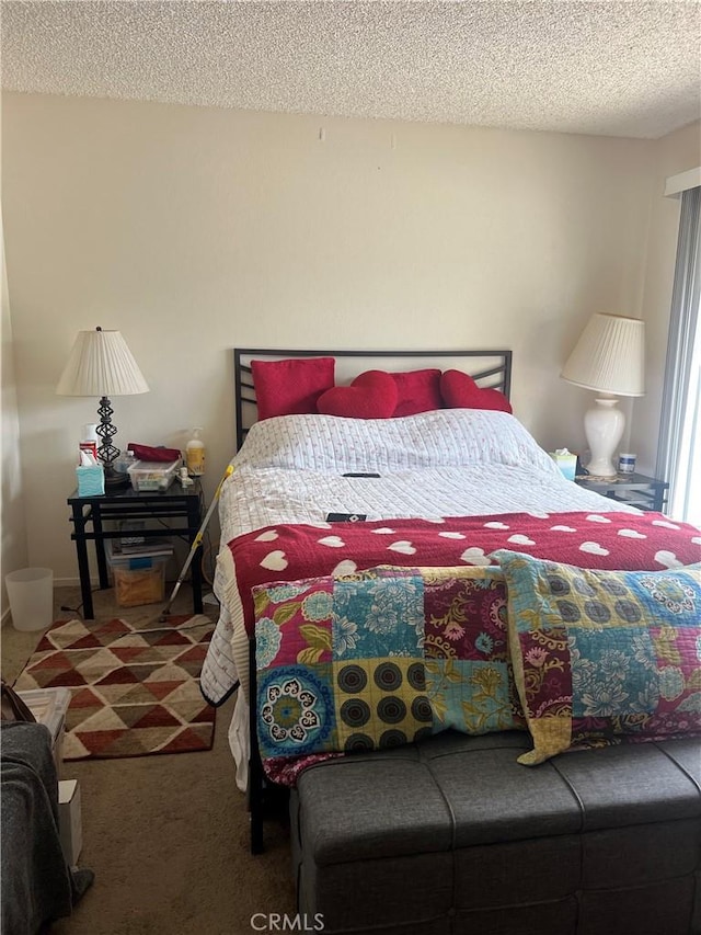 1209 W Cypress Ave Unit C, Lompoc, CA 93436 - bedroom with carpet and a textured ceiling