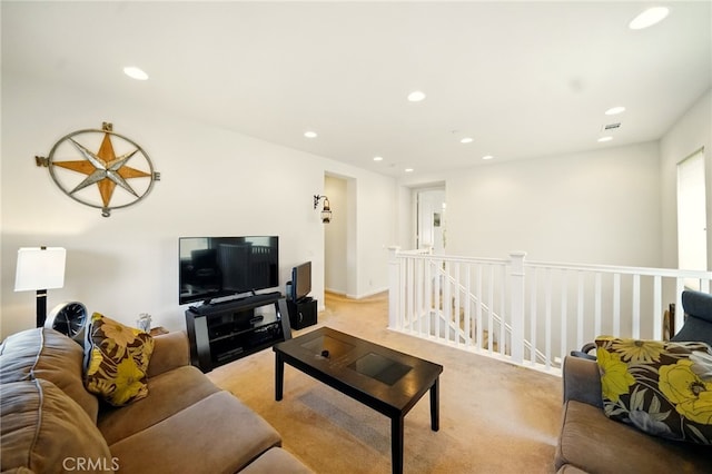 5073 S Mccleve Way W, Ontario, CA 91762 - living area featuring light colored carpet and recessed lighting