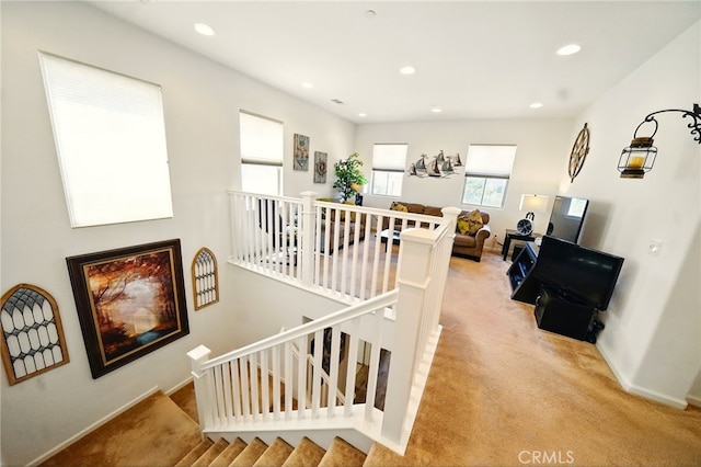 5073 S Mccleve Way W, Ontario, CA 91762 - stairway with recessed lighting and carpet