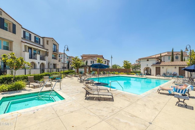 623 W Foothill Blvd Unit 43, Glendora, CA 91741 - community pool featuring a residential view and a patio