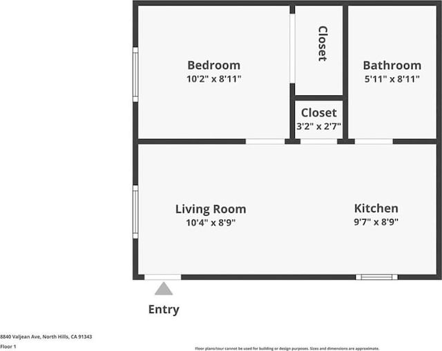 8840 Valjean Ave, North Hills, CA 91343 - view of room layout