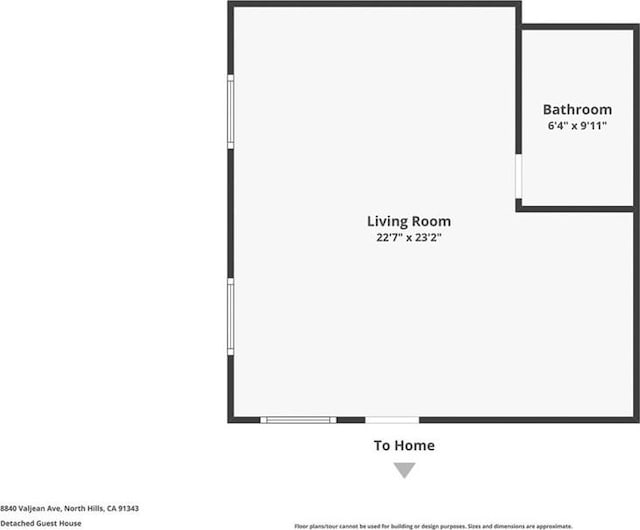 8840 Valjean Ave, North Hills, CA 91343 - view of property floor plan