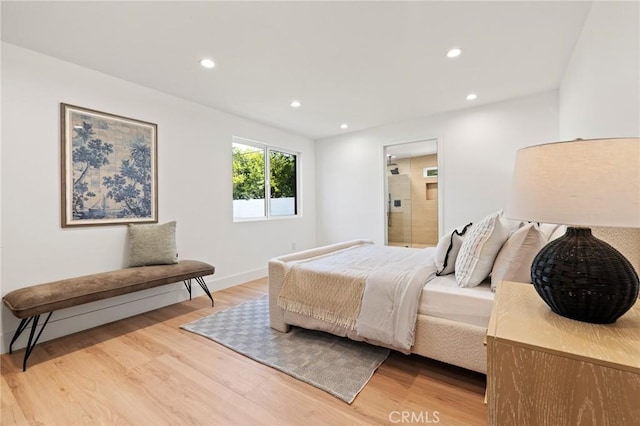 8840 Valjean Ave, North Hills, CA 91343 - bedroom featuring light wood-type flooring and recessed lighting