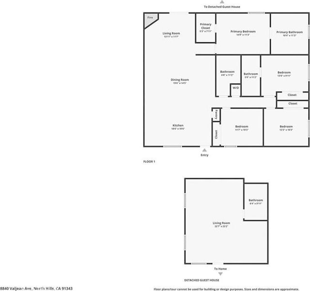 8840 Valjean Ave, North Hills, CA 91343 - view of home floor plan