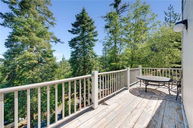 25389 Oak Glen Rd, Twin Peaks, CA 92391 - view of wooden terrace