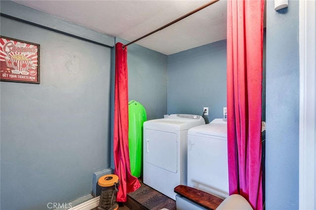 25389 Oak Glen Rd, Twin Peaks, CA 92391 - laundry room with separate washer and dryer