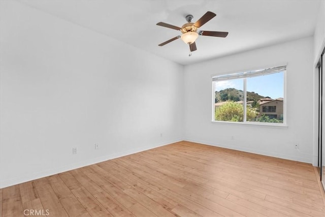 20342 Via Cellini, Porter Ranch, CA 91326 - empty room featuring light wood-type flooring and ceiling fan