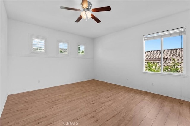 20342 Via Cellini, Porter Ranch, CA 91326 - unfurnished room with light wood-style floors and ceiling fan