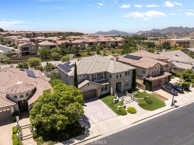 20342 Via Cellini, Porter Ranch, CA 91326 - aerial view of residential area with a mountain backdrop