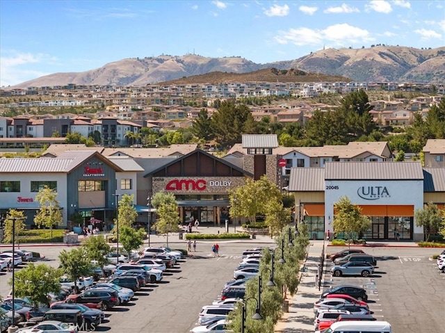 20342 Via Cellini, Porter Ranch, CA 91326 - view of commercial property featuring a mountain view and uncovered parking