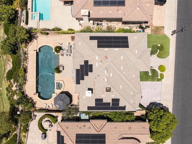 20342 Via Cellini, Porter Ranch, CA 91326 - aerial view of property's location with a pool area
