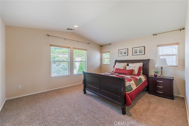 5681 Mapleview Dr, Jurupa Valley, CA 92509 - bedroom with light colored carpet and vaulted ceiling