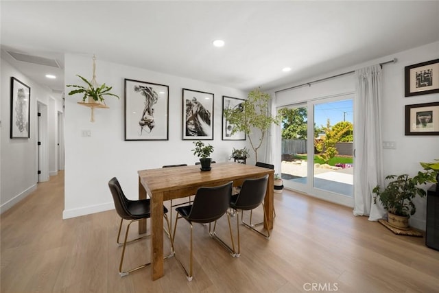450 Pecan St, Arroyo Grande, CA 93420 - dining room featuring light wood finished floors and recessed lighting