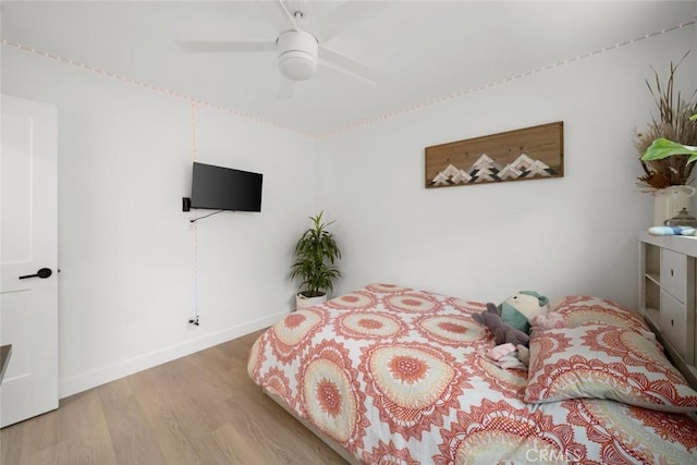 450 Pecan St, Arroyo Grande, CA 93420 - bedroom featuring wood finished floors and ceiling fan