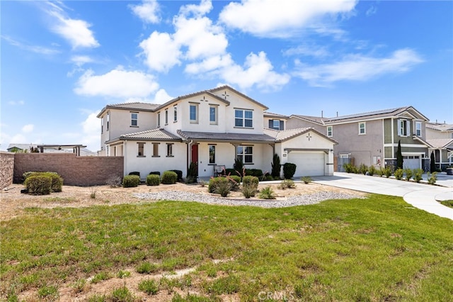 16671 Zest Ct, Riverside, CA 92503 - view of front of home with driveway, stucco siding, a garage, and a tile roof