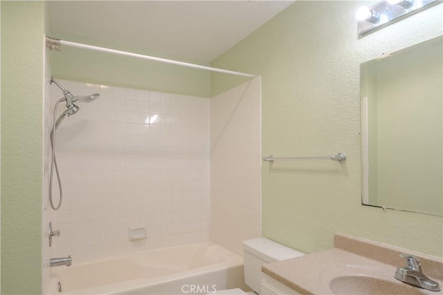 1430 Brett Pl Unit 12, San Pedro, CA 90732 - bathroom featuring shower / washtub combination, vanity, and a textured wall