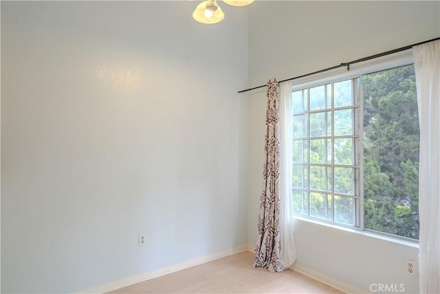 1430 Brett Pl Unit 12, San Pedro, CA 90732 - empty room with baseboards and light wood-style flooring