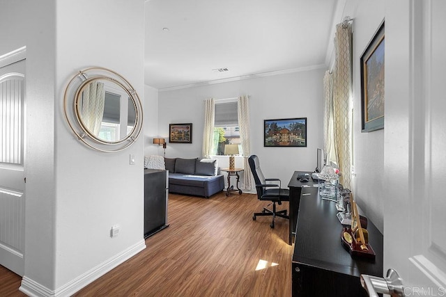 1837 Ashley Ave, Chula Vista, CA 91913 - office area with crown molding and wood finished floors