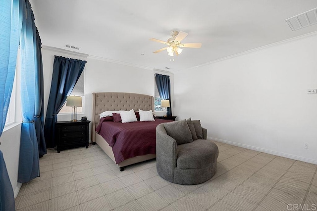 1837 Ashley Ave, Chula Vista, CA 91913 - bedroom featuring crown molding and a ceiling fan