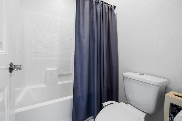 1837 Ashley Ave, Chula Vista, CA 91913 - bathroom with shower / bathtub combination with curtain and a textured wall