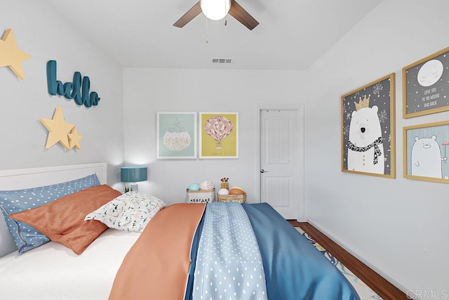 1837 Ashley Ave, Chula Vista, CA 91913 - bedroom featuring wood finished floors and a ceiling fan