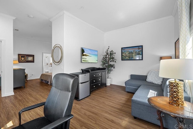 1837 Ashley Ave, Chula Vista, CA 91913 - living room with wood finished floors and crown molding