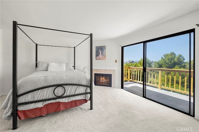 22074 Cedardale Dr, Diamond Bar, CA 91765 - bedroom with access to outside and carpet