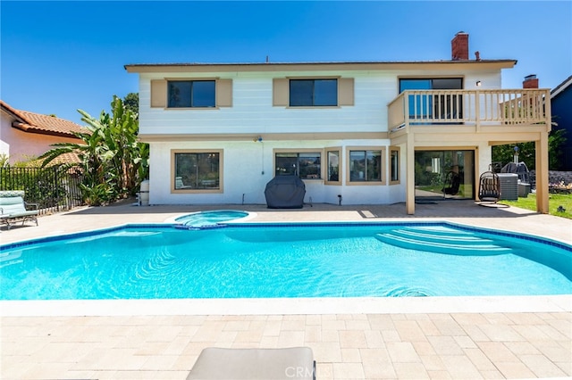 22074 Cedardale Dr, Diamond Bar, CA 91765 - view of pool with a patio and a pool with connected hot tub