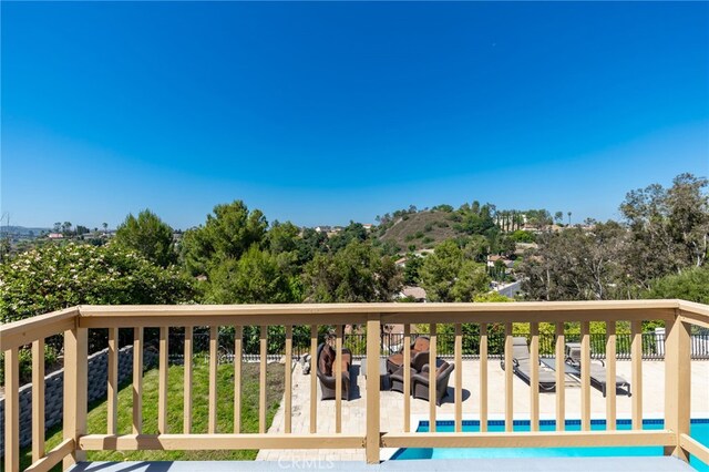 22074 Cedardale Dr, Diamond Bar, CA 91765 - view of wooden terrace