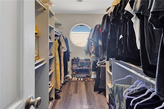10325 Sheep Creek Rd, Phelan, CA 92371 - walk in closet with wood finished floors