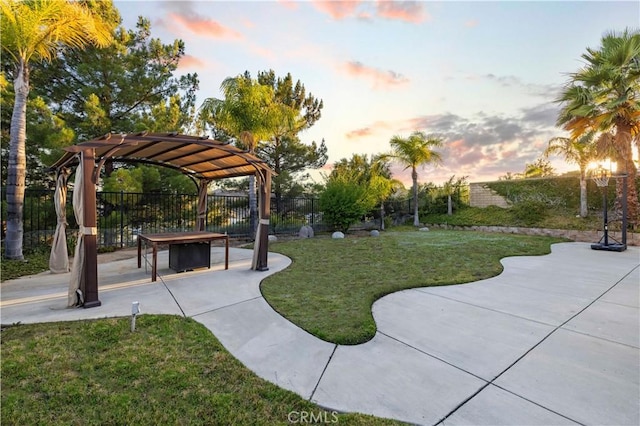 28238 Alton Way, Castaic, CA 91384 - view of property's community featuring a patio area and a fenced backyard