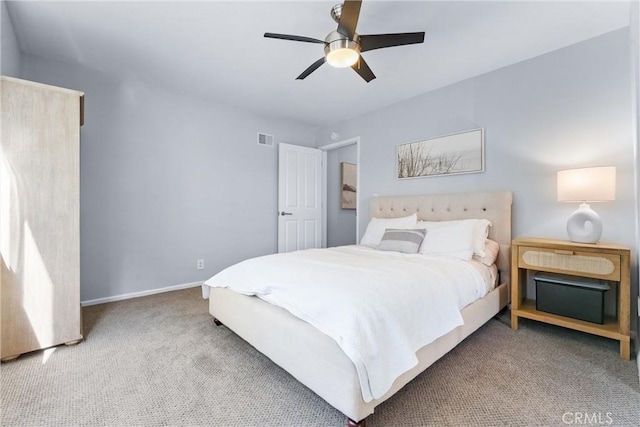 1780 N Mockingbird Pl, Orange, CA 92867 - carpeted bedroom with baseboards and a ceiling fan