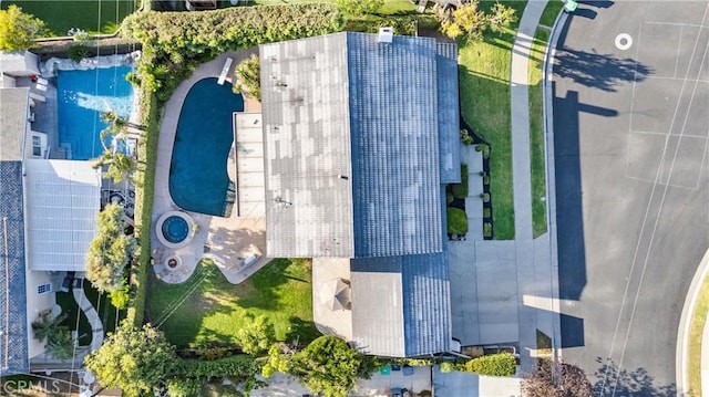 1780 N Mockingbird Pl, Orange, CA 92867 - drone / aerial view of a pool area
