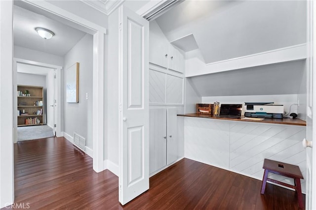 1780 N Mockingbird Pl, Orange, CA 92867 - bar with dark wood-style flooring and baseboards