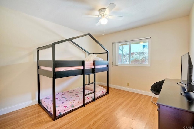 826 Laurelwood Ct, San Marcos, CA 92069 - bedroom with light wood-style flooring and a ceiling fan