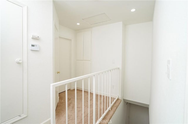 1438 W 146th St Unit 6, Gardena, CA 90247 - hallway with recessed lighting and carpet floors